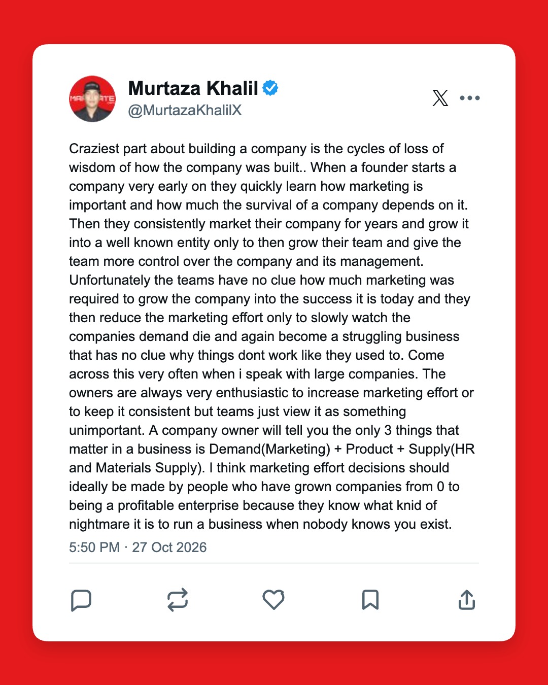 Murtaza Khalil BestSocial post media